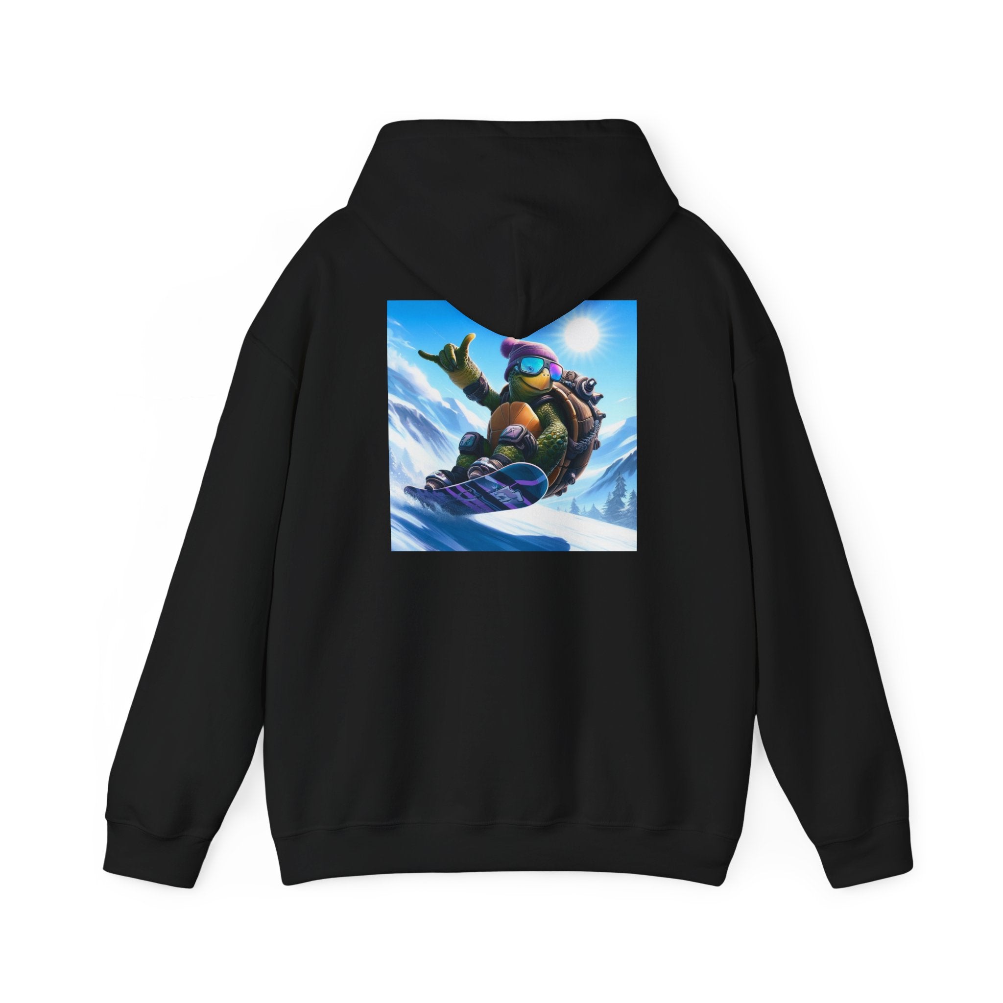 Hooded Sweatshirt Snowboarding Turtle Shakalaka Design