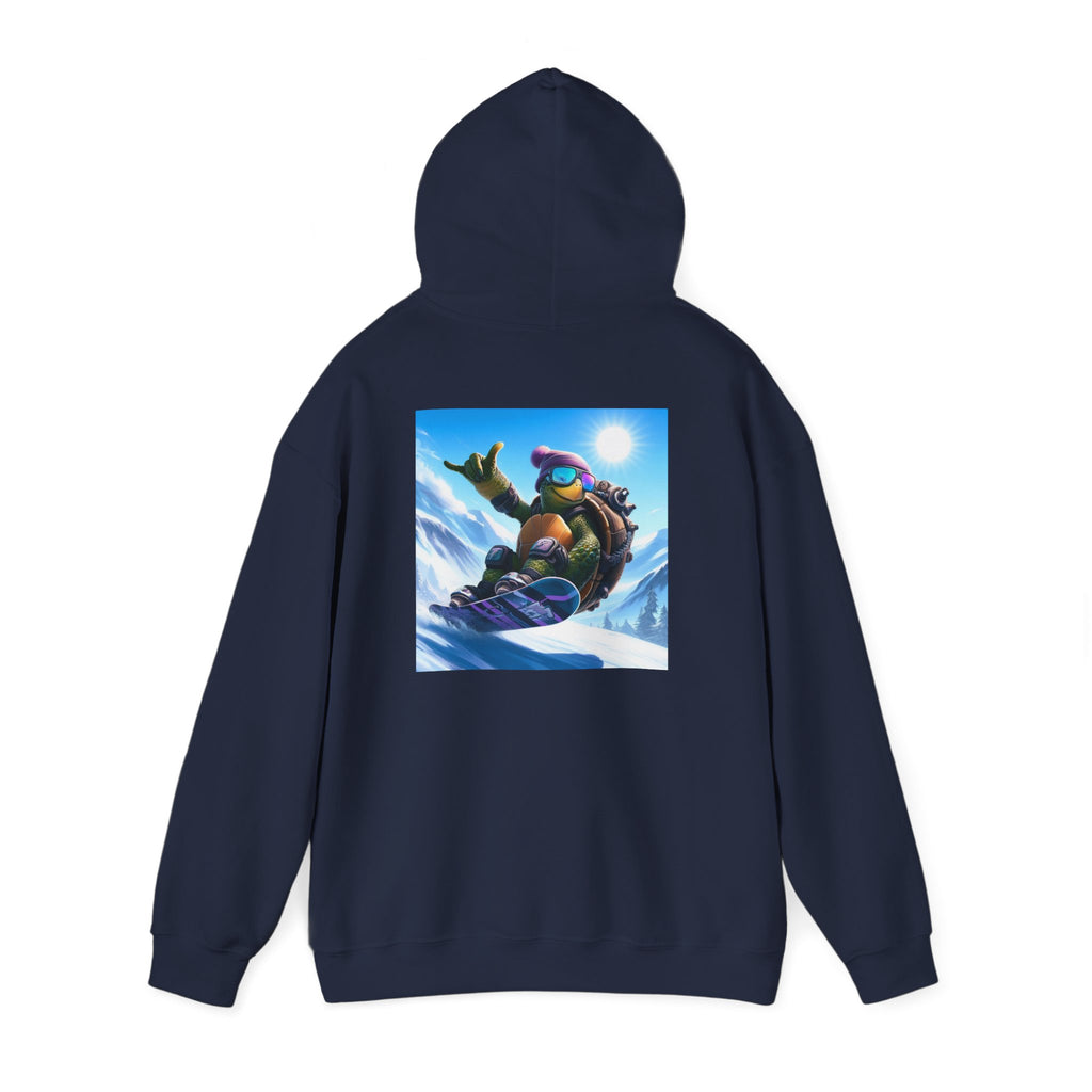 Hooded Sweatshirt Snowboarding Turtle Shakalaka Design